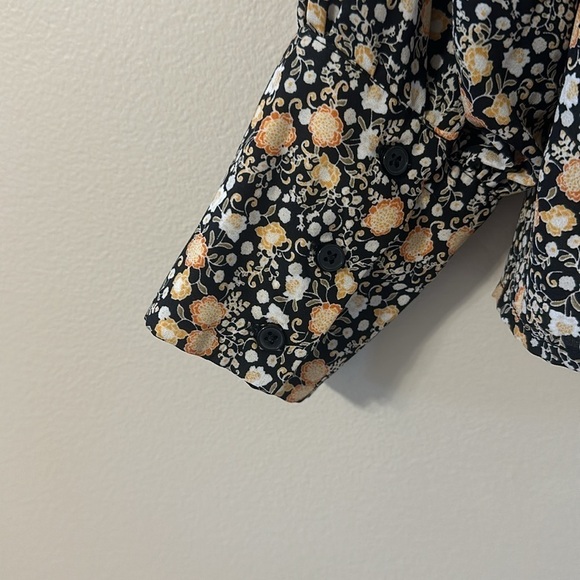 Nili Lotan x Target Liberty Floral Button Down Pintuck Blouse Medium Cottagecore - Picture 5 of 7